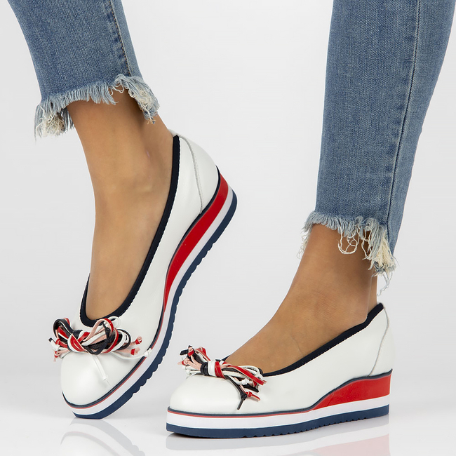 Leather ballerinas Filippo DP2159/22 WH white