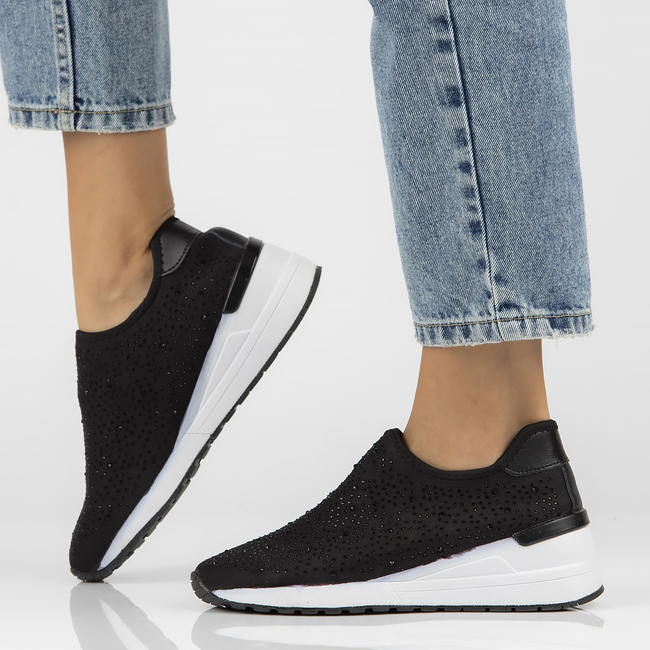 Sneakersy Filippo DP2001/21 BK czarne