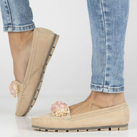 Leather loafers Filippo DP4549/23 BE beige