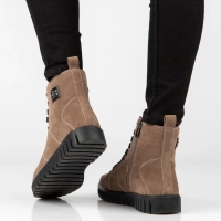 Leather ankle boots Filippo DBT7273/26 TP taupe