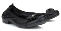 Skórzane baleriny Filippo 477 Czarne Lico