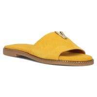 Leather Slippers Filippo LH-200 yellow