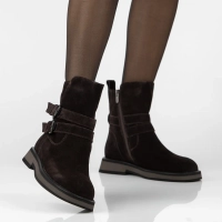 Skórzane botki Filippo DBT7951/26 D BR brązowe