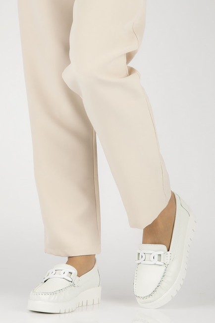 Leather loafers Filippo DP3334/23 WH white