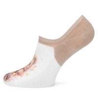 Women's Socks LM23-118 dark beige teddy bear