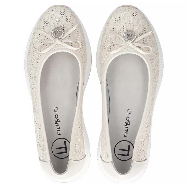 Leather shoes Filippo DP6718/25 BE beige