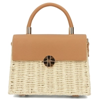 Beige box bag Grace