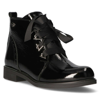 Leather boots Filippo 015/TR black lacquered