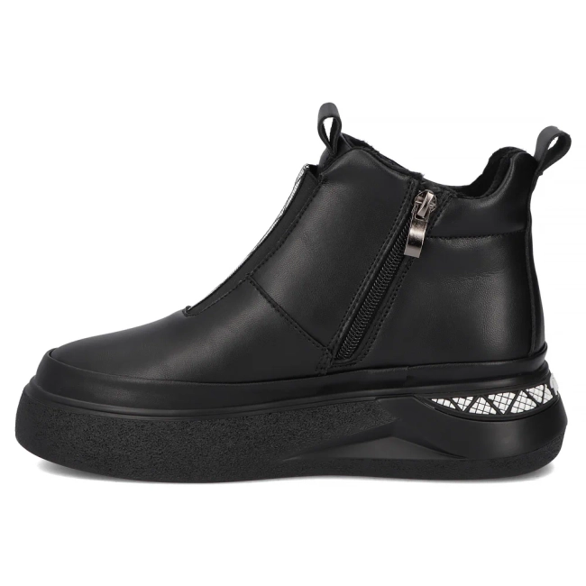 Leather ankle boots Filippo DBT7277/25 BK black