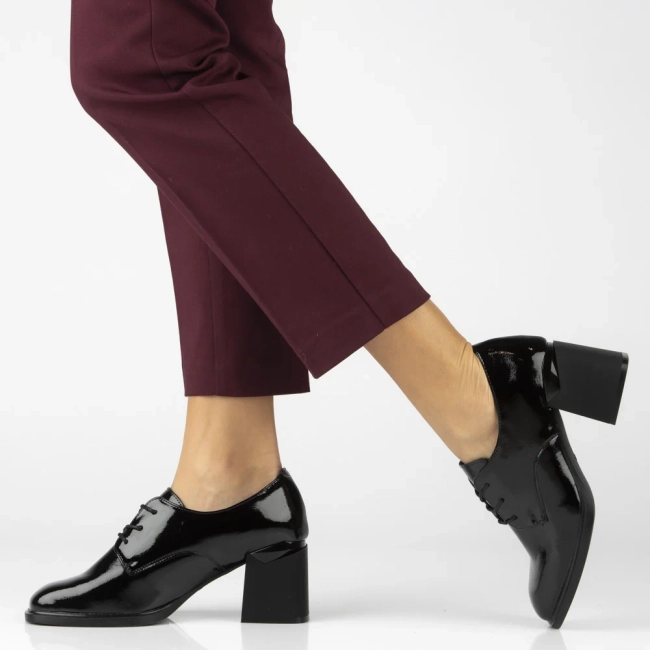 Leather shoes Filippo DP7397/25 BK L black