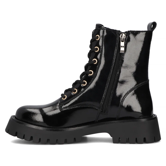 Leather boots Filippo DBT6428/24 BK black
