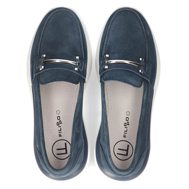 Leather shoes Filippo DP3504/22 NV navy