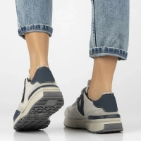 Skórzane sneakersy Filippo DP6523/24 GR szare