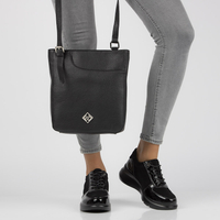 Leather sneakers Filippo DP3168/21 BK black