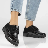 Leather shoes Filippo DP4725/23 BK black