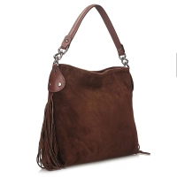 Leather handbag Toscanio G98 brown
