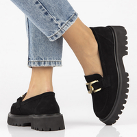 Leather shoes Filippo DP4916/23 BK black