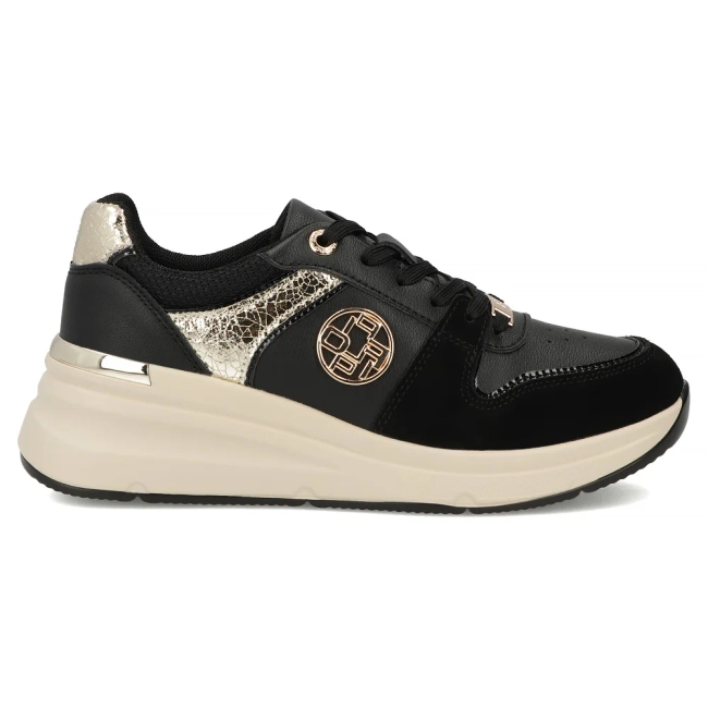 Skórzane sneakersy Filippo DP7769/26 BK czarne