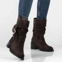 Leather heeled ankle boots Filippo DBT8179/26 D BR brown