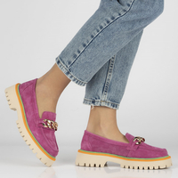 Leather shoes Filippo DP4589/23 FH pink