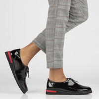 Skórzane półbuty Filippo DP4180/22 BK czarne