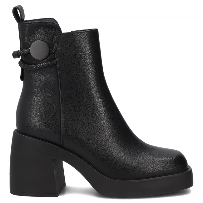 Leather ankle boots Filippo DBT8158/26 BK black
