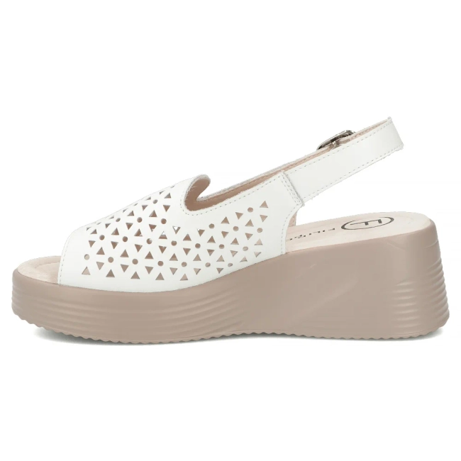 Leather sandals Filippo DS7583/26 WH white