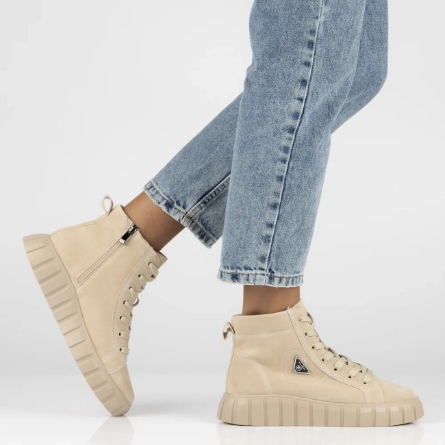 Leather boots Filippo DBT4146/23 BE beige