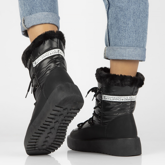 Śniegowce Filippo DBT4239/22 BK czarne