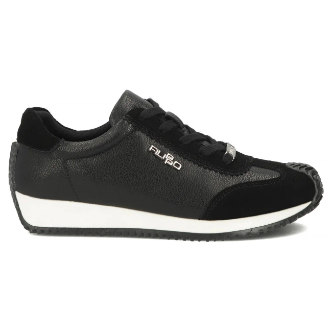 Skórzane sneakersy Filippo DP7979/26 BK czarne