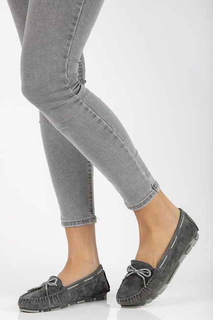 Leather loafers Filippo DP1203/20 GR gray