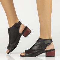 Leather sandals Remonte R8770-01 black