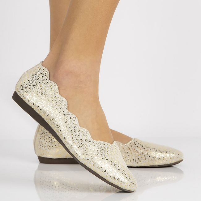 Leather ballerinas Filippo DP1336/20 GO gold