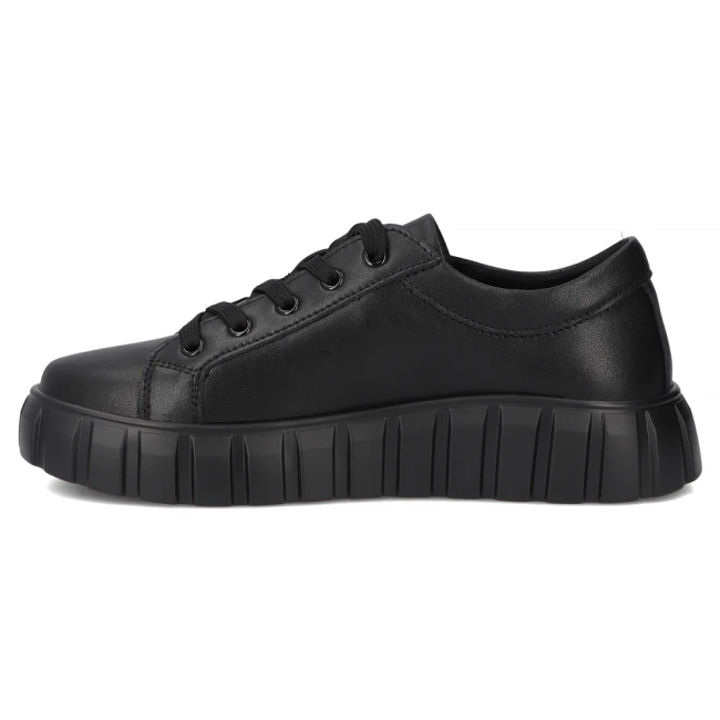 Leather sneakers Filippo DP4670/25 BK black