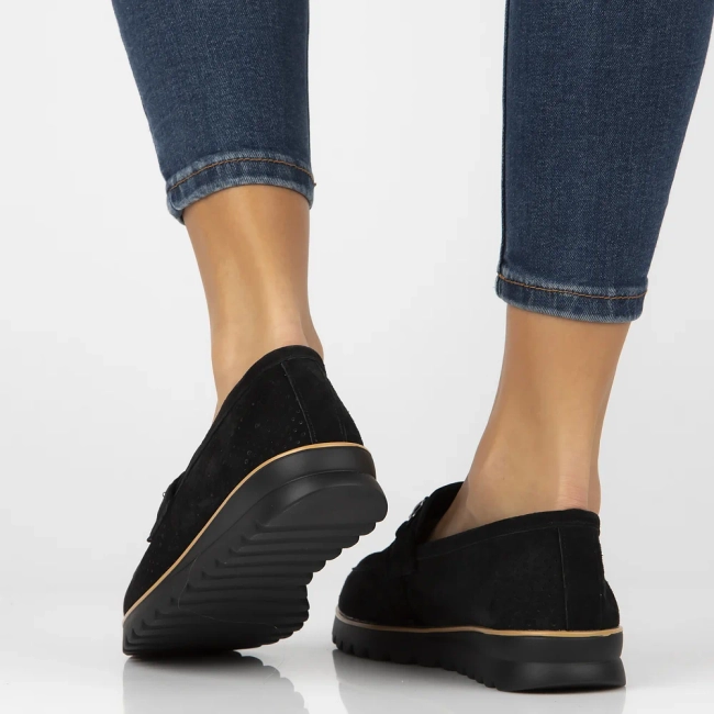 Leather shoes Filippo DP6851/25 BK black