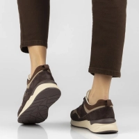 Skórzane sneakersy Filippo DP7881/26 BR brązowe