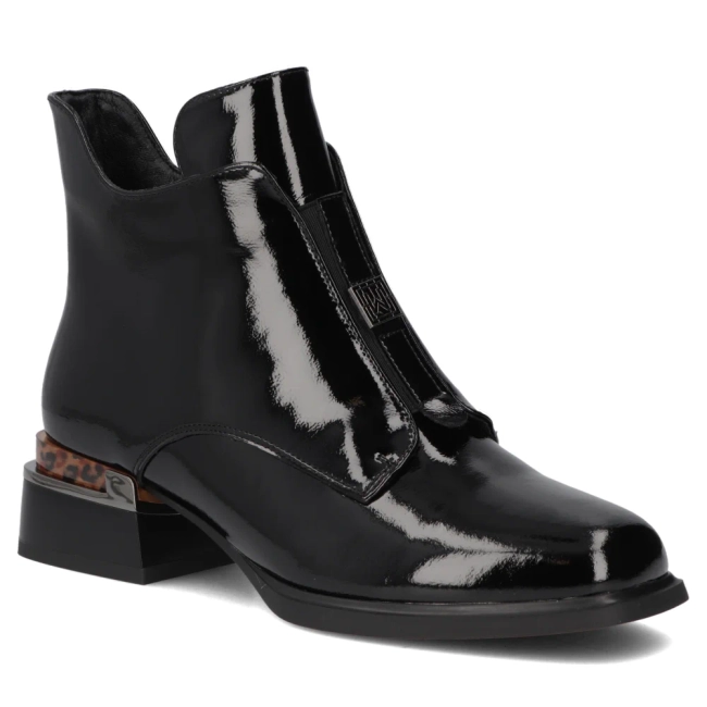 Leather ankle boots Filippo DBT7387/25 BK black
