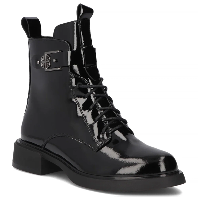 Leather ankle boots Filippo DBT7317/25 BK black