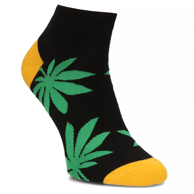 Men's Feet black leaves