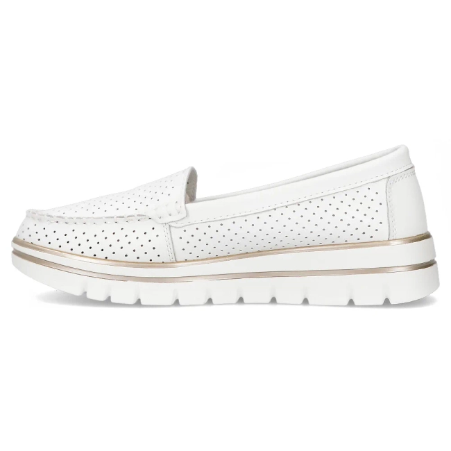 Leather loafers Filippo DP7006/25 WH white