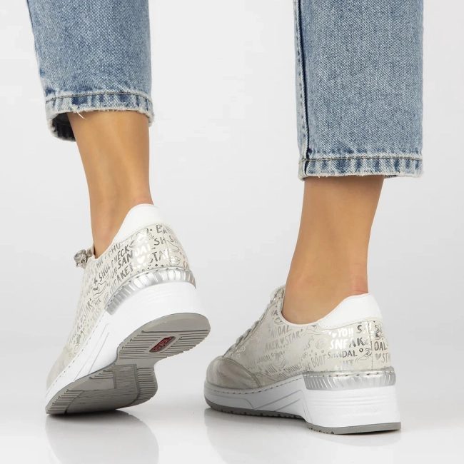 Sneakersy Rieker N4316-90 beżowe