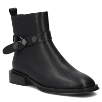 Skórzane botki Filippo DBT8152/26 BK czarny