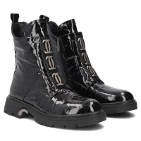 Leather ankle boots Filippo DBT8015/26 BK CR black