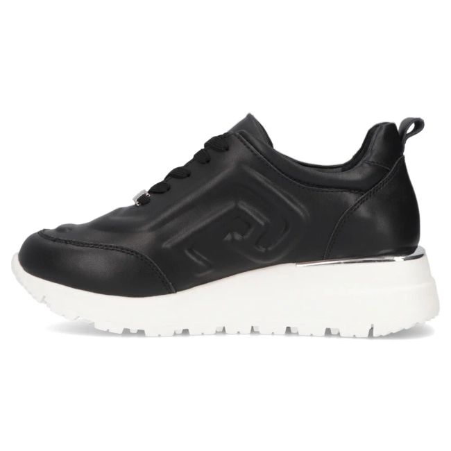 Leather sneakers Filippo DP6849/25 BK black