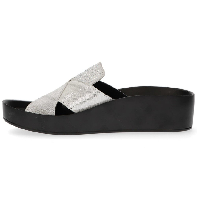 Leather flip-flops Filippo DK1222/20 SI silver
