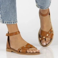 Leather sandals Filippo 40378 brown