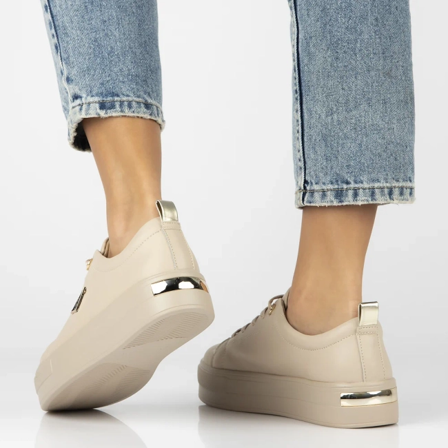 Leather shoes Filippo DP3533/25 BE L beige