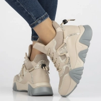 Leather ankle boots Filippo DBT6367/24 BE beige