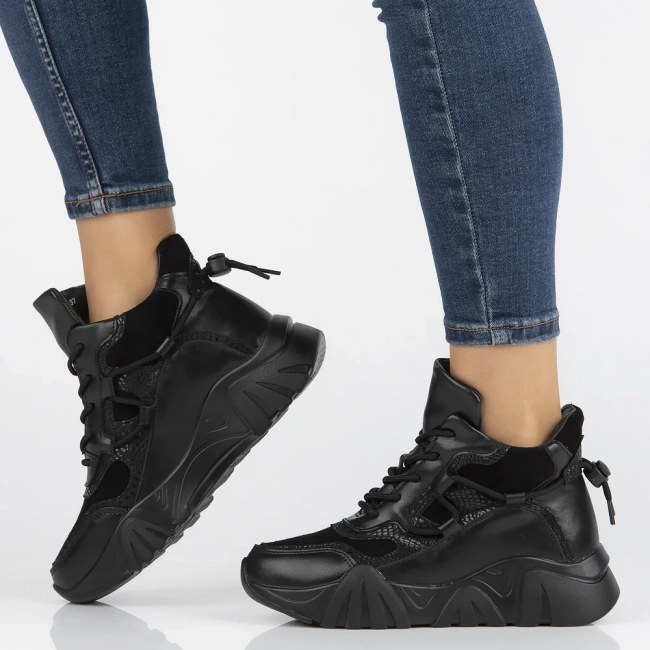 Leather ankle boots Filippo DBT6367/24 BK black