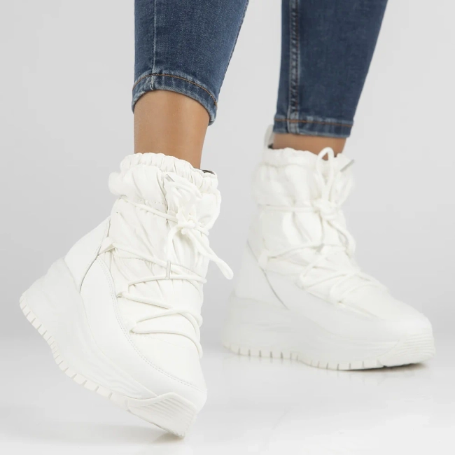 Filippo snow boots with membrane DBT6647/24 WH white